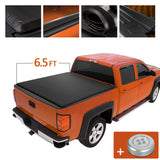 JDMSPEED Soft Lock Roll Up Tonneau Cover For 94-01 Dodge Ram 1500/2500/3500 6.5ft Bed