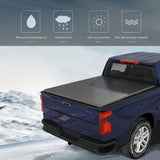 JDMSPEED 4-Fold Soft Tonneau Cover For 2005-2015 Toyota Tacoma Pickup 6ft (72") Bed