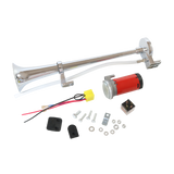 JDMSPEED Universal Air Horn Compressor 150DB with 12V Super Loud Single Train Trumpet Car