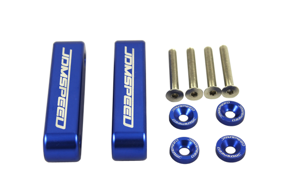 JDMSPEED Brand New Blue JDMSPEED Hood Spacer Risers Kit Set For Acura Integra Honda Civic