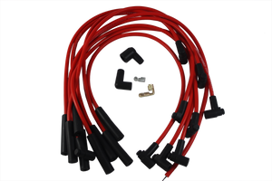 JDMSPEED New Red BBC Big Block Chevy 454 Spark Plug Wires Set HEI STR Over Valve Cover