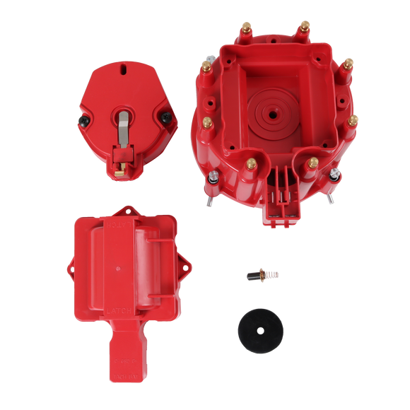 JDMSPEED Red Hei Distributor large Ignition Coil Cap Rotor For SBC BBC 305 350 454 Chevy