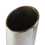 JDMSPEED Stainless Steel Exhaust Tip Tail Pipe Rolled Edge 5" Inlet 6" Outlet 18" Long