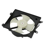 JDMSPEED A/C Condenser Radiator Cooling Fan Assembly For 2001-2005 Honda Civic 1.7L