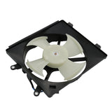 JDMSPEED A/C Condenser Radiator Cooling Fan Assembly For 2001-2005 Honda Civic 1.7L