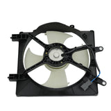 JDMSPEED A/C Condenser Radiator Cooling Fan Assembly For 2001-2005 Honda Civic 1.7L