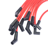 JDMSPEED Red Cap HEI Ignition Distributor and Plug Wires For Small Block Ford 289-302