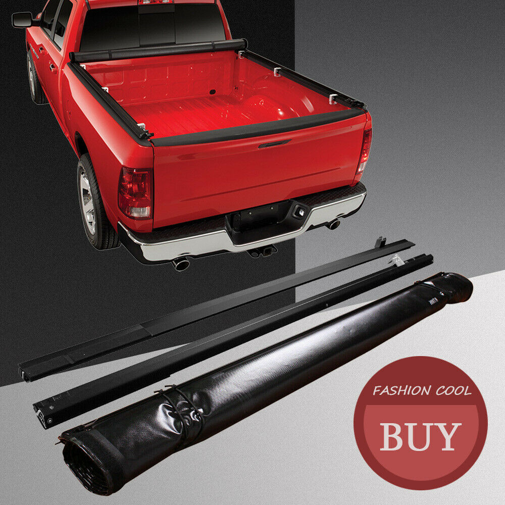 JDMSPEED 6.5ft Soft Roll-up Truck Bed Tonneau Cover For 2019-2022