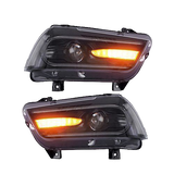 JDMSPEED For 2011-2014 Dodge Charger Headlights LED Sequential Turn Indicator 2015 Model